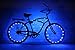 GlowRiders Ultra Bright LED - Bike Wheel Light String (1 pack) - Assorted Colors Bicycle Tire Accessories- Burning Man Accessory (7 Colors In One)