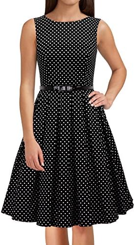 LUOUSE 'Lana' Vintage 1950's Inspired Swing Evening Dress