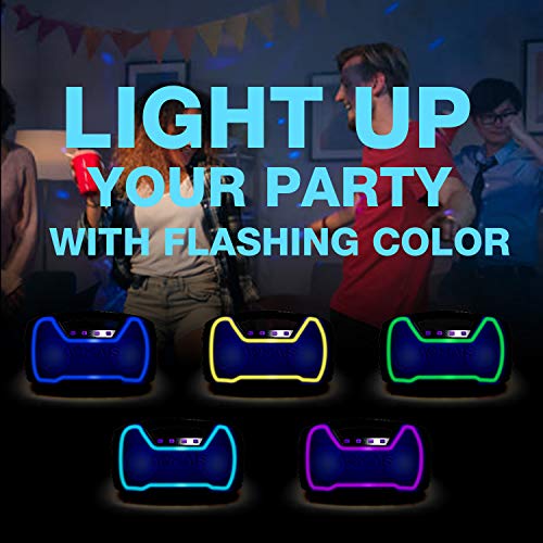 Portable-IPX7-Waterproof-Bluetooth-Speakers-40-Hour-Playtime-Wireless-Outdoor-Speaker-25W-Rich-Bass-Impressive-Sound-Stereo-Pairing-Built-in-Mic-100ft-Bluetooth-LED-Lights-for-Home-Party