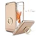 iPhone 6 Case,iPhone 6s Case,Myriann 3 in 1 Ultra Thin Hard Protective Luxury Case Cover for iPhone 6/iPhone 6s(4.7Inch)with 360 Degree Rotating Ring Kickstand(Luxury Gold)