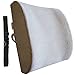 Trusted XL Back Lumbar Support Pillow - Won't Flatten 100% Pure Memory Foam - Posture Cushion Pain Relief for Office, Car, Home, Travel - Removable Attach Anywhere Extendable Straps (Gray)