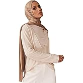 Muslin Hijab Scarf for Women Long Headscarves Solid Head Wraps Soft Pashminas Shawls