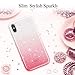 ESR Makeup Glitter Case for iPhone Xs/iPhone X, Glitter Sparkle Bling Cover [Three Layer] for iPhone 5.8 inch (2017 & 2018 Release)(Ombre Ruby)