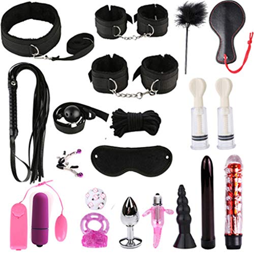 Mwergkou Bondageromance Kit for Couples, Adult Fun Suit, Sxx Games Toys For Couple Kits 20PCS/Set