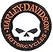 Harley-Davidson Reflective Patch, Willie G. Skull Hubcap Emblem, Small EM1029642