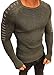 Karlywindow Mens Pullover Sweater Cable Knit Color Block Casual Slim Fit Crewneck Long Sleeve Winter Christmas Sweaters