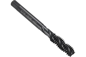 uxcell Spiral Flute Thread Taps 5/16-18 UNC H2 Machine Threading Tap Bit, Nitrided Coated Screw Tapping Repair Tool, M2 High-