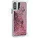 Case-Mate iPhone X Case - WATERFALL - Cascading Liquid Glitter - Protective Design - Apple iPhone 10 - Rose Gold