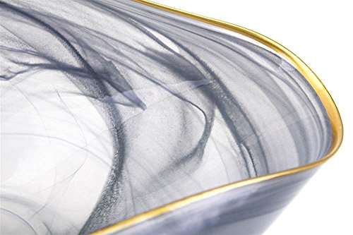 Imax 83906 Romero Glass Bowl, Gray