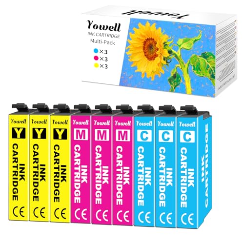 Yowell XP2200 Ink Cartridge Compatible with Epson XP-3200 XP-3205 XP-4200 XP-4205 XP-2200 XP-2205, Workforce WF-2910 WF-2930 WF-2950,3X Cyan, 3X Magenta, 3X Yellow