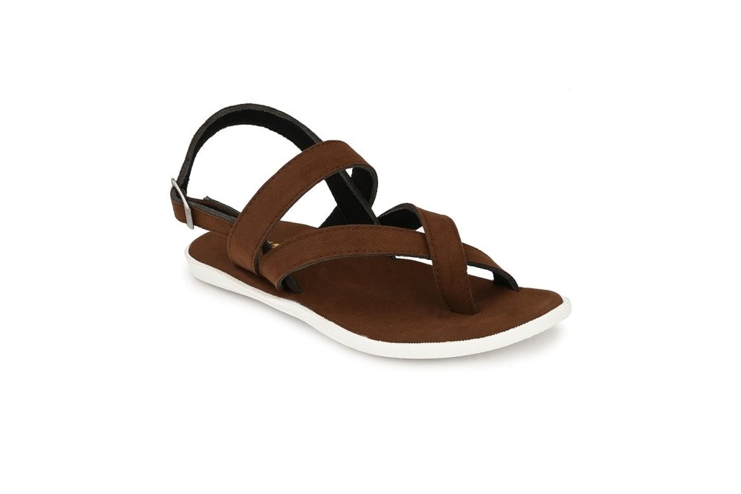 big fox men's leather suede sandals.(brown)