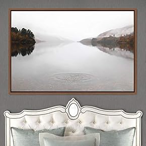 signwin Framed Canvas Wall Art Calming Waters Aerial...