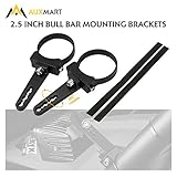 AUXMART Tube Clamps Mounting Brackets for LED light bar Work Lights Fog Lights Off Road Lights Fit 2.5