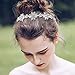 EVER FAITH Silver-Tone Austrian Crystal Wedding Snowflake Flower Hair Band Clear
