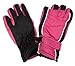 Kids Unisex Winter Warm Ski Gloves, Skiing, Snowboarding, ATV, Outdoor - Adjustable Straps - Waterproof - Assorted Colors (Pink)