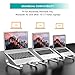 Anypro Laptop Stand - Aluminium Notebook Stand Laptop Computer Stand for Laptop, Notebook Computer Stand Laptop Holder Notebook Support for Apple MacBook/MacBook Pro/Air/ HP, 10-17in Laptops- Silver