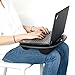 Mind Reader Portable Laptop Lap Desk with Handle, Built-in Cushion for Comfort, Blackthumb 1