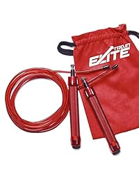 Train Elite 1.2 LB Heavy Weighted Cable Adjustable Locking System Fitness Strength Jump Rope for Men Women Workout with Heavy Jumprope Crossfit Training Speed Boxing Ropes with Weights Handle