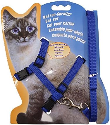 XPangle Cat Harness and Leash Adjustable Nylon Halter Harness Kitten Nylon Strap Belt Safety Rope Leads