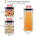 Large Storage Container, [5-Piece] Senbowe Air-Tight Food Storage Container Set - BPA Free - Durable Plastic - Clear Visual Window with Black Lids - Keep Food Dry & Fresh with Easy Lock (4.93 x 4.93”)