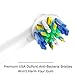 Oral B Replacement Brush Heads for Braun Oral-B Electric Toothbrush 4 Floss Action Heads Plus 4 Precision Clean Heads by Toptheway