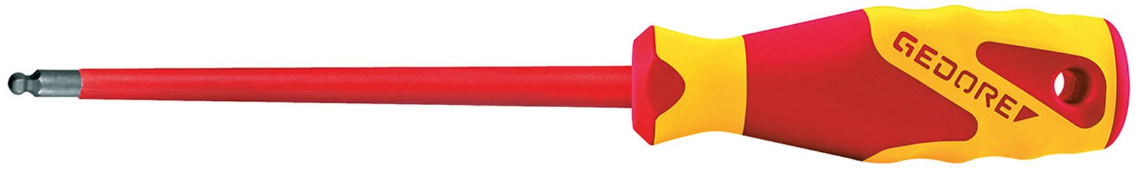 Gedore VDE Screwdriver, Ball Tip, 5 mm – VDE 2163 K 5