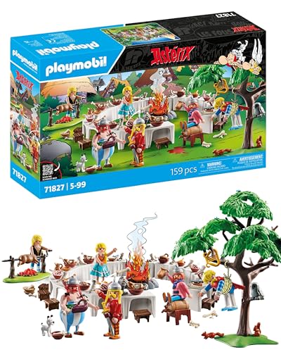 PLAYMOBIL Asterix Das Dorfbankett | Asterix und Obelix | Abenteuer Spielzeug für Kinder ab 5 Jahren | 71827