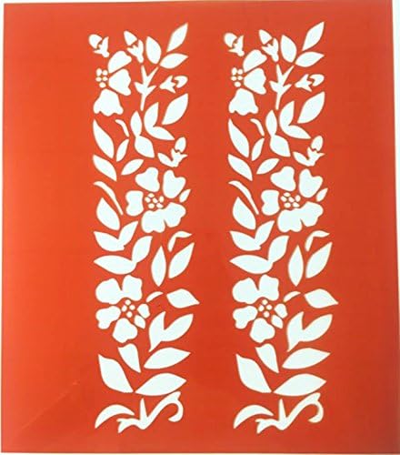 Art craft office pruduct toy -- Qige Flower Stencil 01 (2018 new design) - One Sided Adhesive Educational Toy to Enhance Children Creativity, Ideal Gift for Boys, Girls,adults and elders