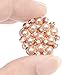 22Pcs Crystal Rhinestones Pearl Buttons, Rhinestone Flower Embellishments Button Flatback Pearl Beads DIY for Jewelry Making, Wedding DIY Supplies, Clothes, Bags, Shoes and Sew Craft Projects