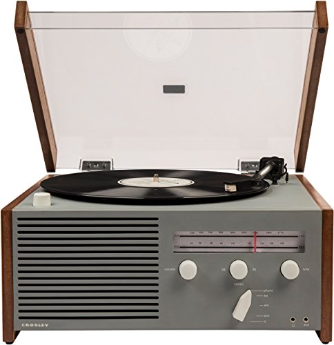 Crosley-CR6033A-GY-Otto-2-Speed-Turntable-with-Bluetooth-AMFM-Radio-and-Aux-in