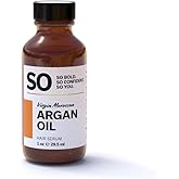 SO Virgin Moroccan Argan Oil | 100% Pure Cold Pressed | Unfiltered | Anti-Aging | Premium Moisturizer & Conditioner for Hair,