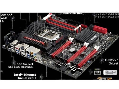 ASUS Maximus V FORMULA LGA 1155 Intel Z77 Extended ATX DDR3 2800 PCIe 3.0 HDMI SupremeFX IV Audio Motherboard
