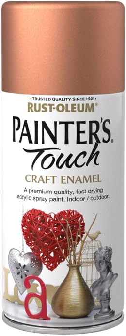 Rust-Oleum 150ml Painter's Touch Craft Enamel Spray Paint - Copper, 150 ml (Pack of 1)