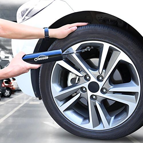 Oasser Compresseur Voiture Portatif Gonfleur Pneus Voiture Compresseur d'air Electrique avec Ecran LCD Lampe LED à Batteire de Lithium-lon 12V 150PSI