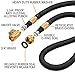 Hospaip 50ft Garden Hose - ALL NEW Expandable Water Hose with Double Latex Core, 3/4 Solid Brass Fittings, Extra Strength Fabric - Flexible Expanding Hose with Metal 8 Function Spray Nozzle