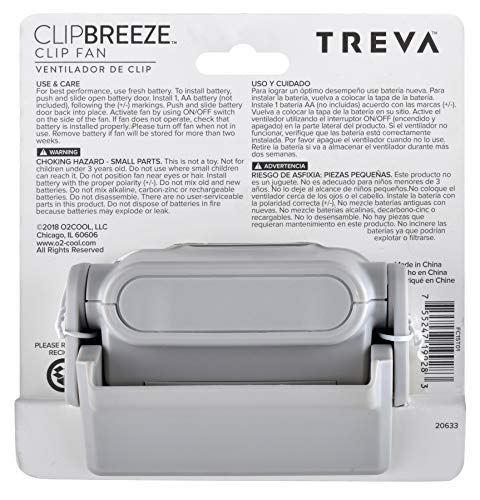Treva Mini Clip On Fan - Tiny Personal Fan Clips onto Cell Phones, Tablets, Laptop Computers – Cordless, Battery Operated - Portable Cooling for Travel, Bed, Camping, Beach, Outdoors - Thumbnail 5