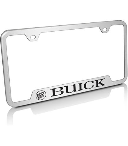 Official Buick Logo Tire Valve Stem Caps - Set Of 4 Silver Aluminum Caps With Black Logo