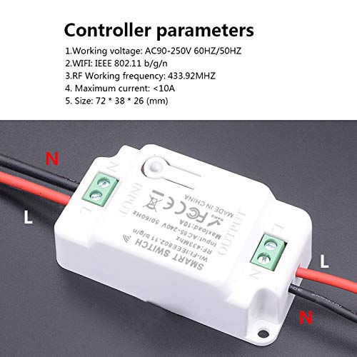 JUNCHUANG Wifi Control Remoto Tuya WiFi SMART Switch Con Google Home Amazon Alexa