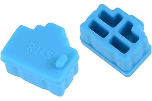 WXZRLIU 30pcs RJ45 Jack Dust Cover,RJ45 Anti Dust Cover Cap Protector Plug Protects Ethernet Hub Port for RJ45 Female Port for TV,Computer,Other Devices (Blue)