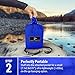 MsForce Double Camping Hammock Waterproof Lightweight Parachute 240T Portable Hammock, 2 Heavy-Duty 1500 lbs Capacity Carabiners, with 2 Ropes for Outdoor, Backpacking & Indoor 118