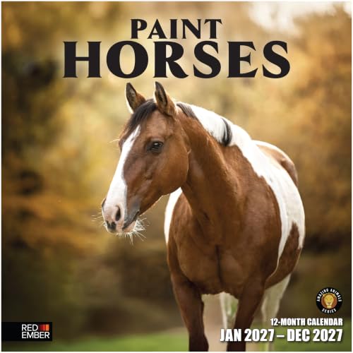 Red Ember Paint Horses 2027 Calendar