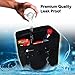 Zone Tech Fully Leak Proof Vehicle Litter Bag – Classic Black Premium Quality Black Universal Traveling Portable Car Trash Can