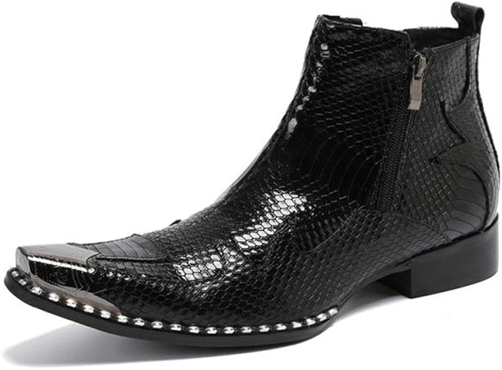 Western Cowboy Boots for Mens Ankle Boot for Man High Top Boot Chelsea