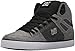 DC Men's Pure HIGH-TOP WC TX SE Skate Shoe, Grey/White/Grey, 11.5 D US