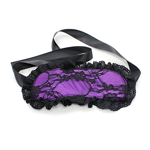 Yeoubi Lace Blindfold and Handcuffs Set Fancy Costume Party Role Play (Purple1)