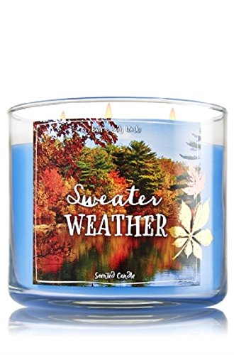 Bath & body works sweater weather 3 wick scented candle fall …