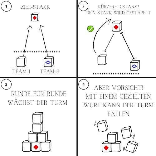 STAKK | Das Neue Outdoor-Wurfspiel für Kinder & Erwachsene | Boccia-Boule mit modernem Twist | spannendes Garten- und Strandspiel für Jung & Alt | Erfunden in Deutschland – Bild 4