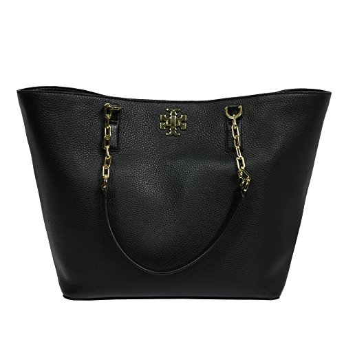 Tory burch mercer tote leather handbag tb logo