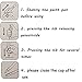 Nicebee 12pcs White Waterproof Permanent Car Tyre Tire Tread Paint Marker Pen Tire Pen