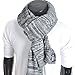 Classic Men Women Two-tone Knit Winter Scarf Oversize E5001